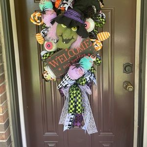 Halloween Witch Swag Wreath